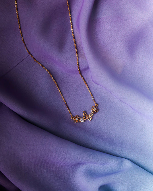 Butterfly Gold Chain - Prata