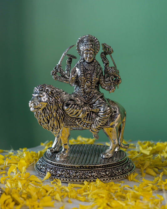 Divine: Goddess Durga in Silver - Prata