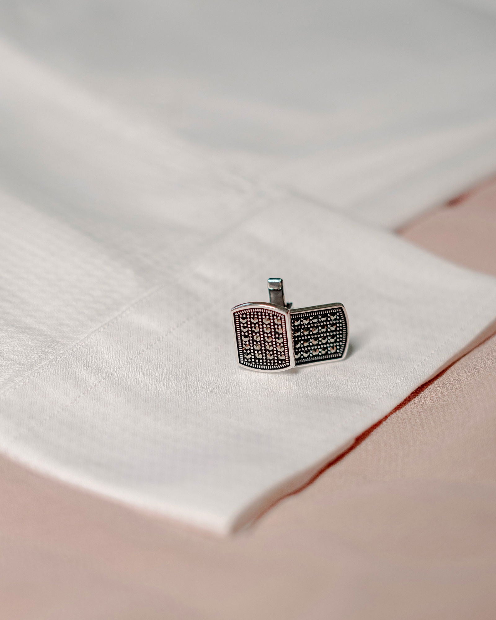 Gatsby Silver Cufflinks - Prata