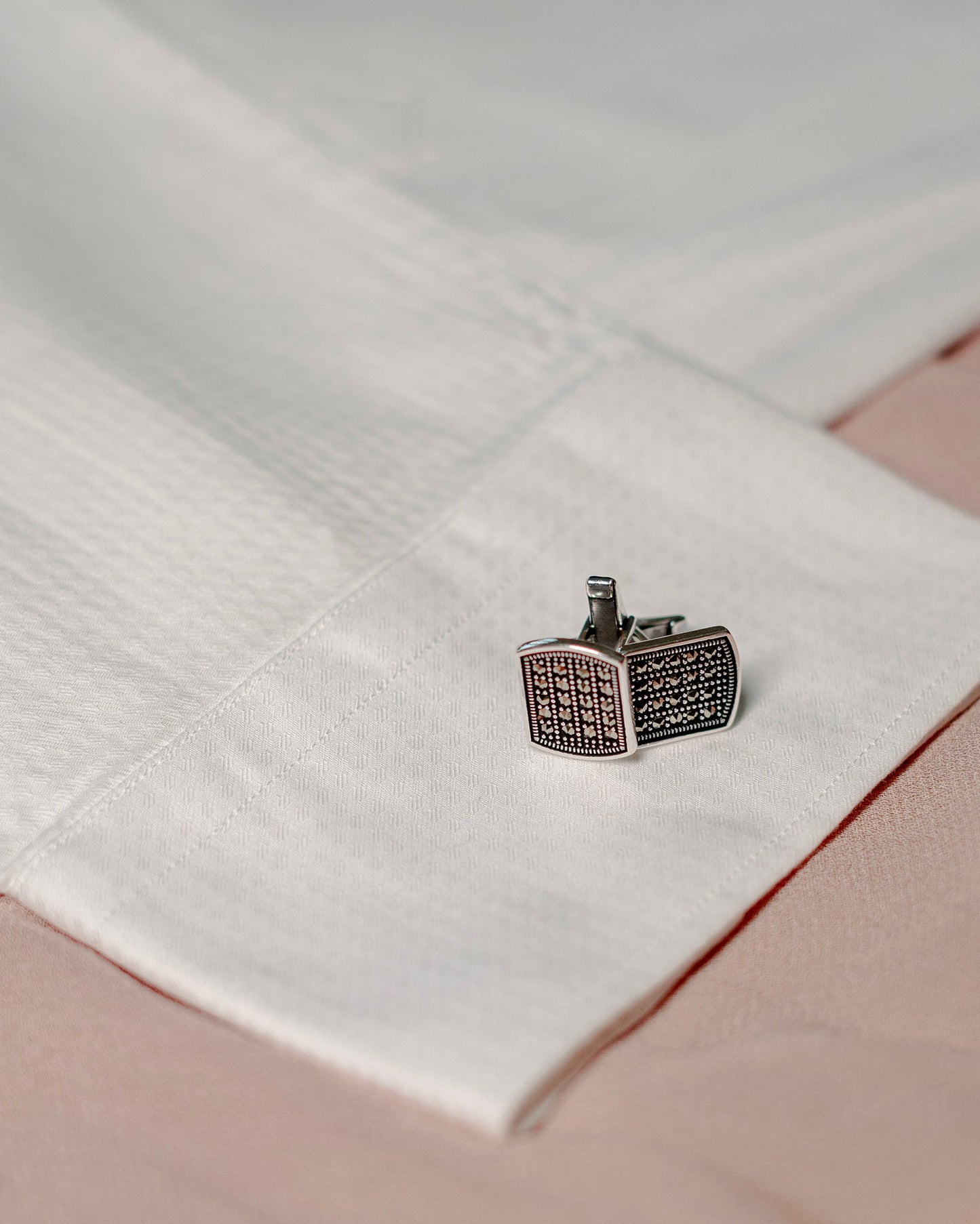 Gatsby Silver Cufflinks - Prata