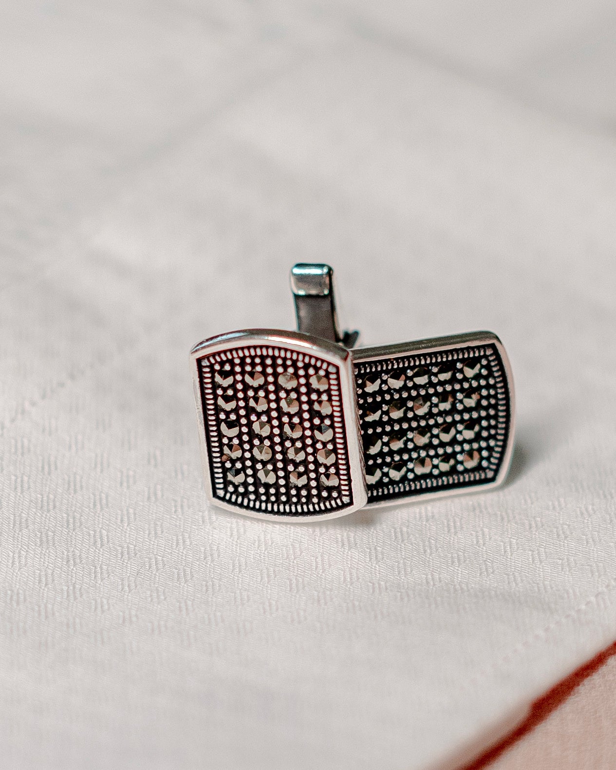 Gatsby Silver Cufflinks - Prata