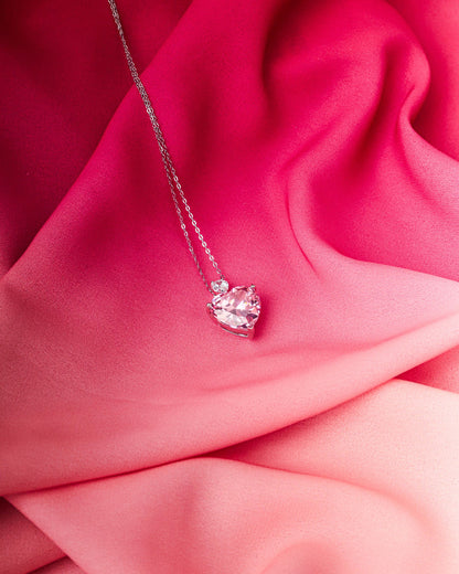 Kind Heart Pendant with Chain - Prata