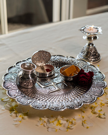 Silver Pooja Thaali