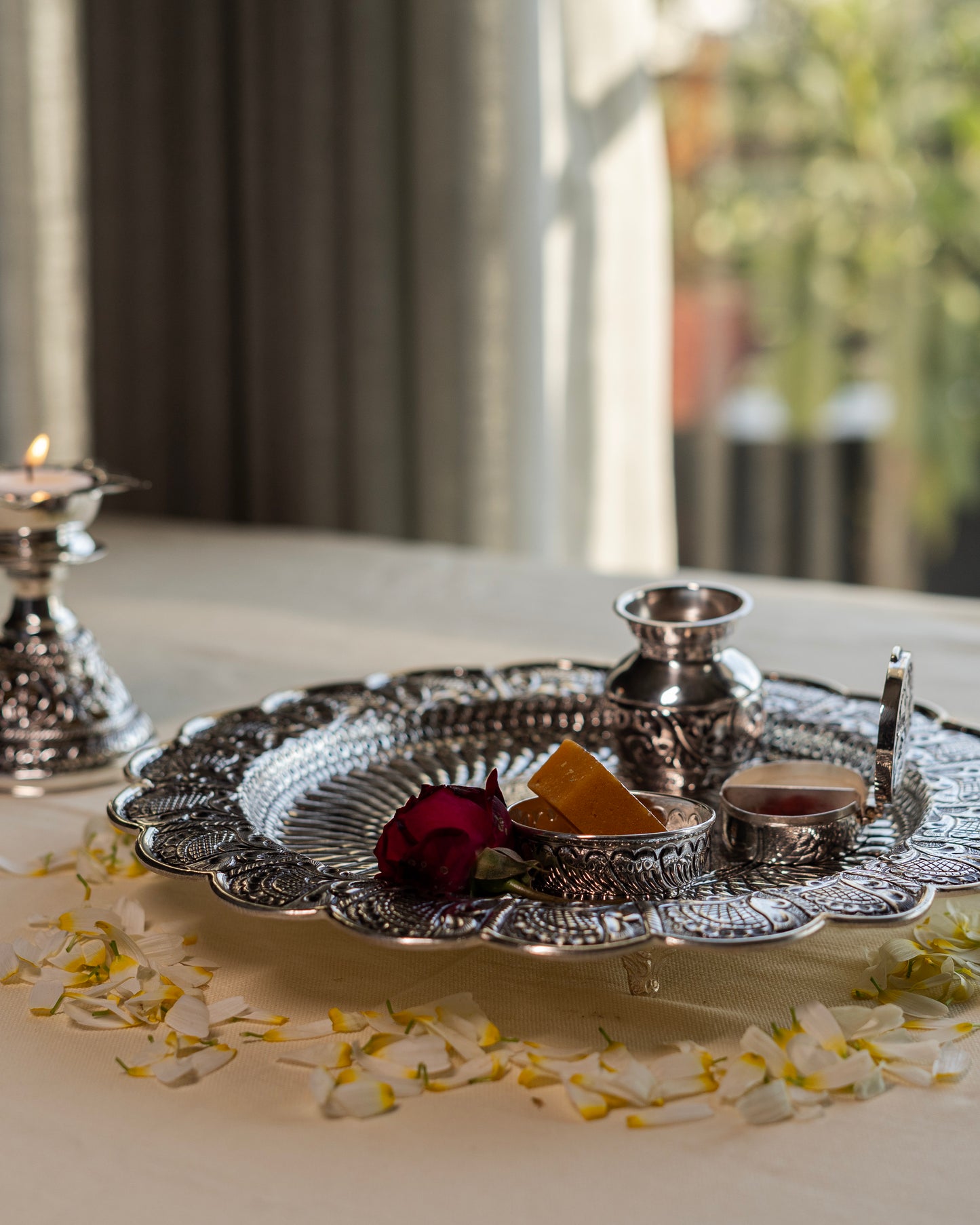 Silver Pooja Thaali