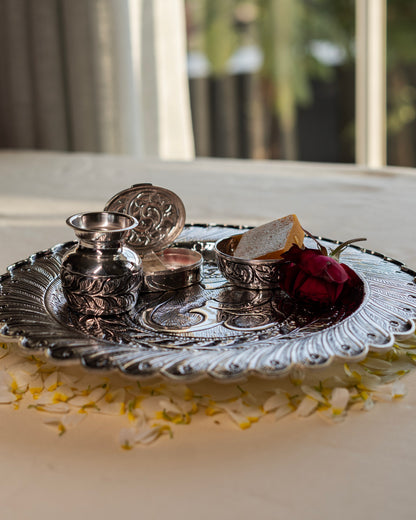 Silver Pooja Thaali