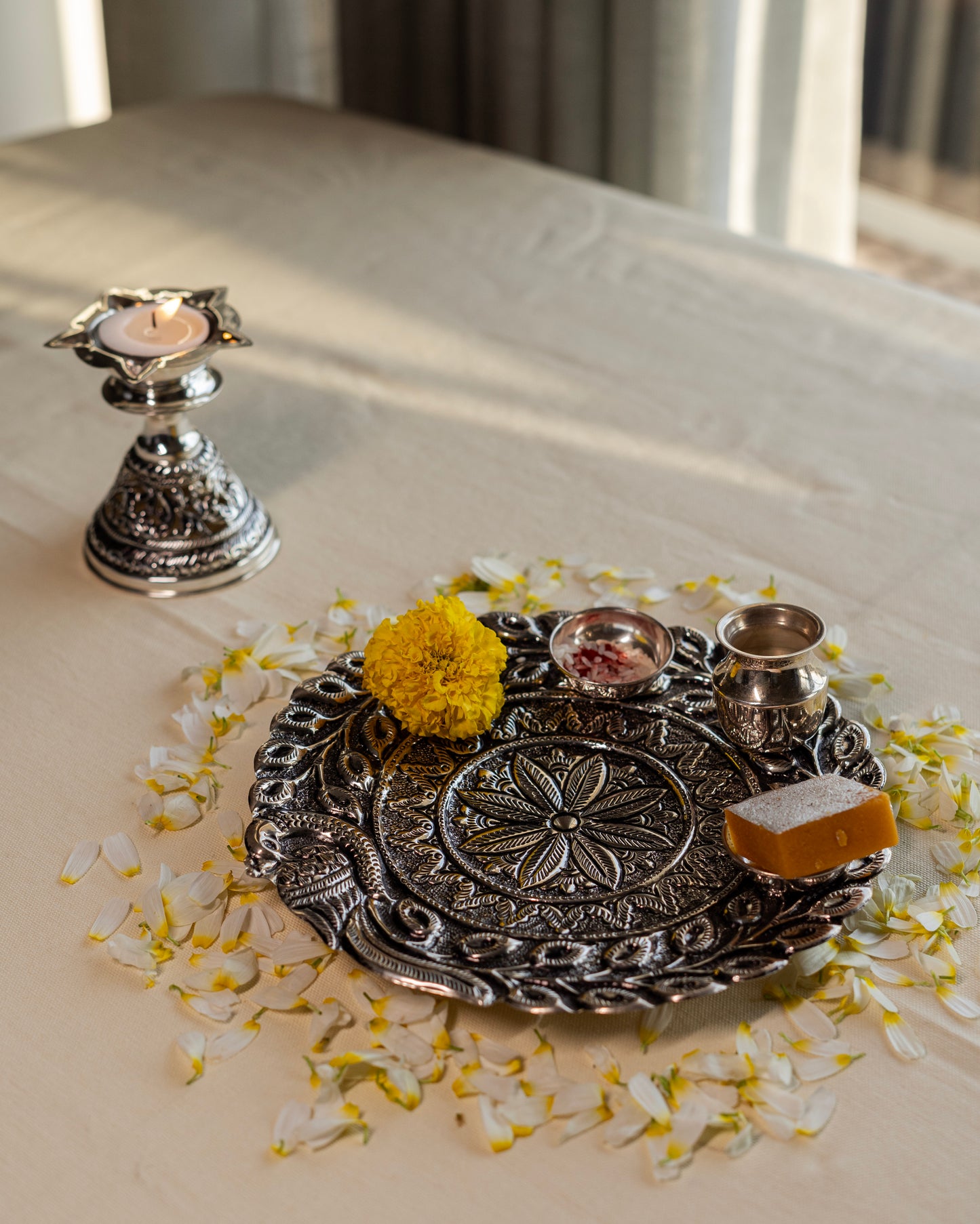 Silver Pooja Thaali