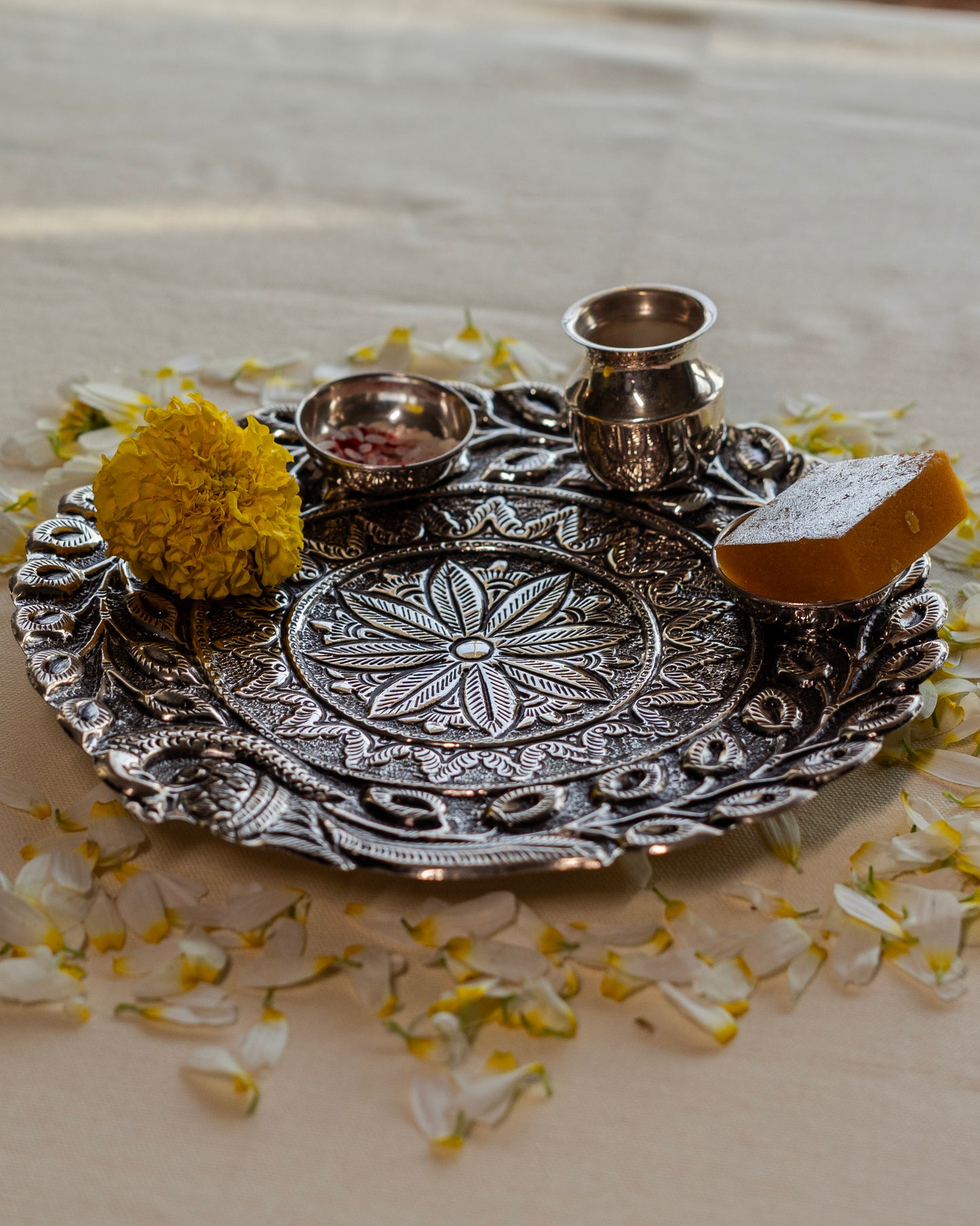 Silver Pooja Thaali