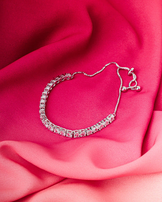 Tennis Bracelet (adjustable) - Prata