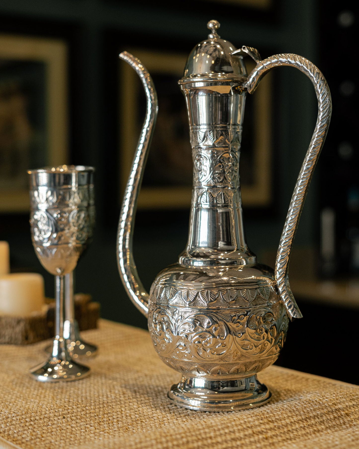 The Embossed Goblet Set - Prata