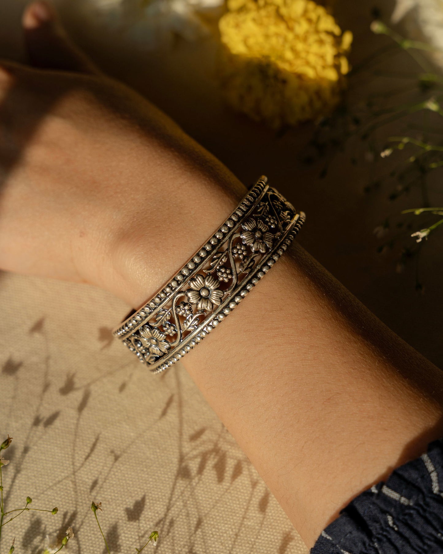 Tigris Silver Bangle - Prata